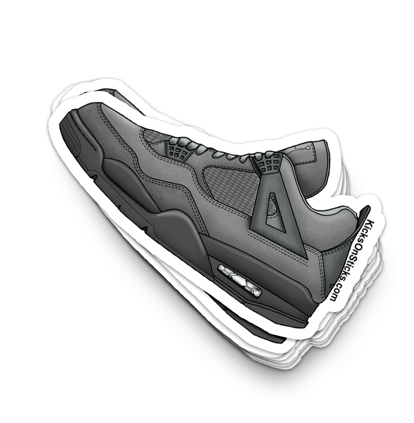 Jordan 4 "Wet Cement" Sneaker Sticker