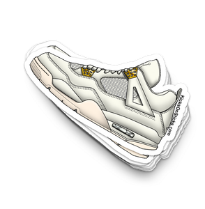 Jordan 4 "White Gold" Sneaker Sticker