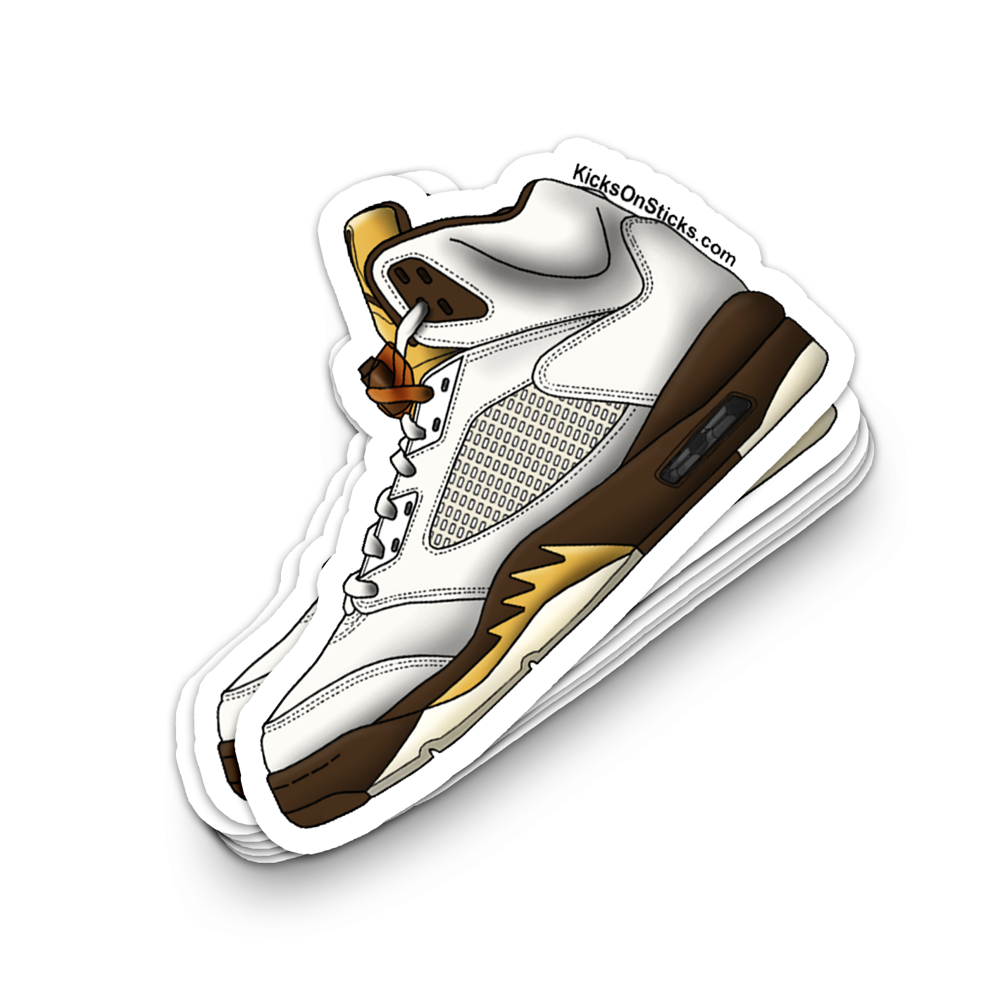 Jordan 5 "Golden Ticket" Sneaker Sticker