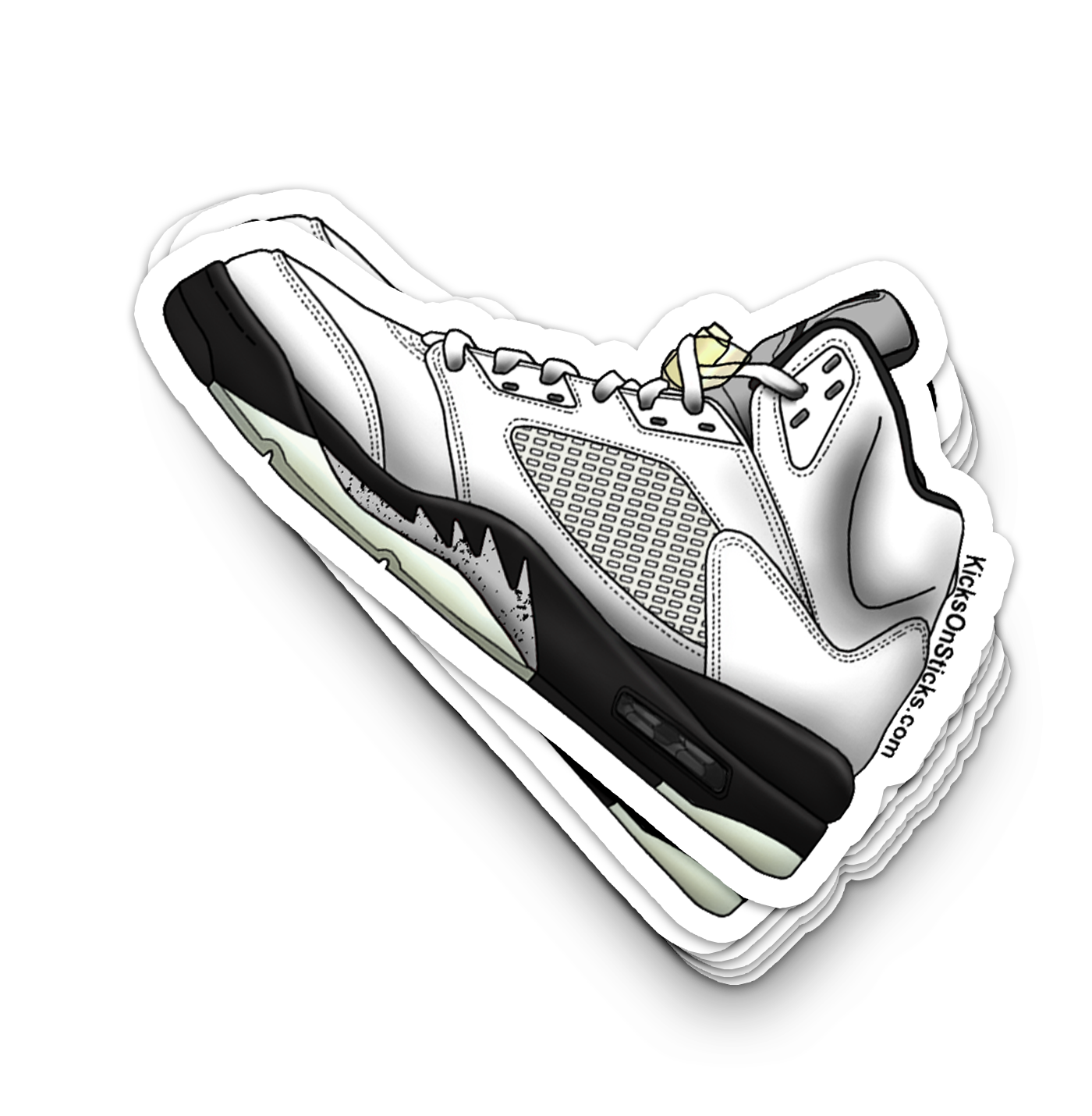 Jordan 5 "Reverse Metallic" Sneaker Sticker