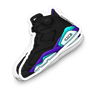 Jordan 6 "Black Grape" Sneaker Sticker