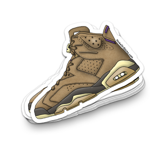 Jordan 6 "Brown Kelp" Sneaker Sticker