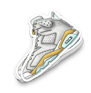 Jordan 6 "Pearl" Sneaker Sticker