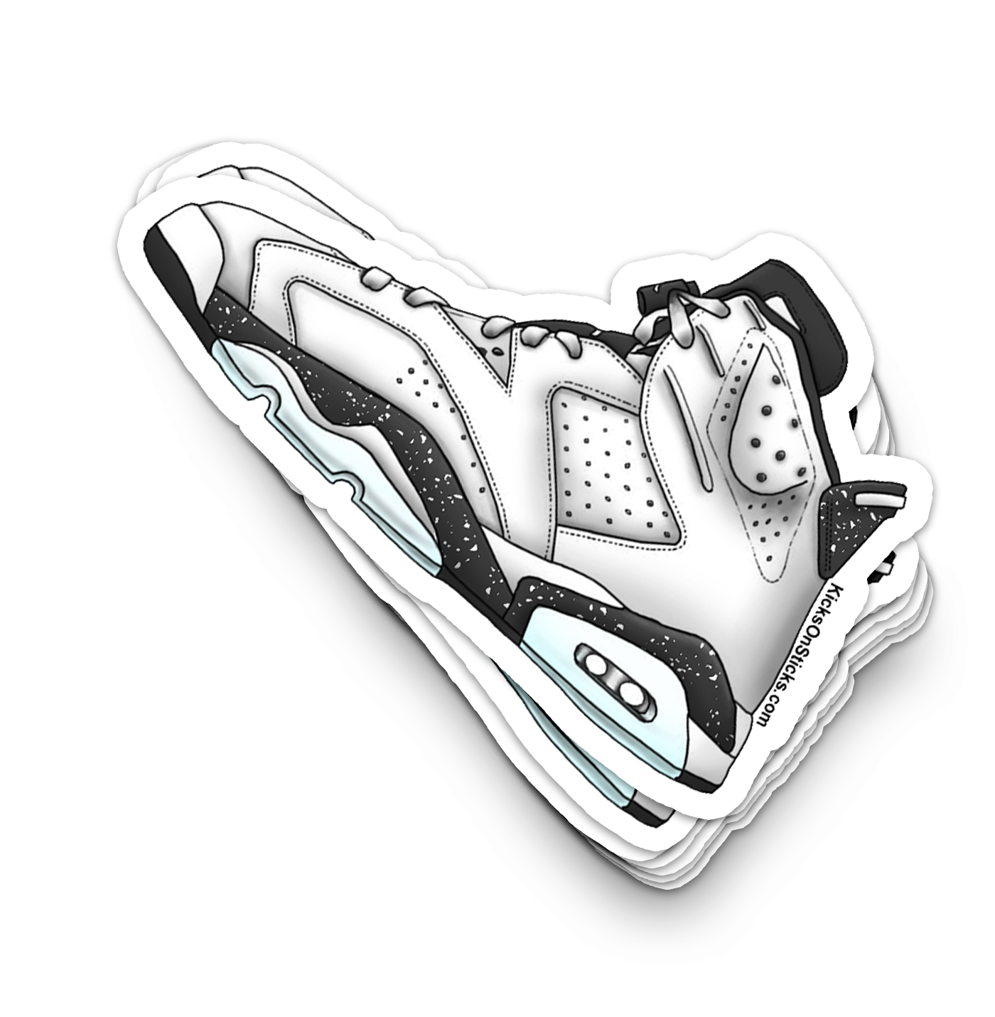 Jordan 6 "Reverse Oreo" Sneaker Sticker
