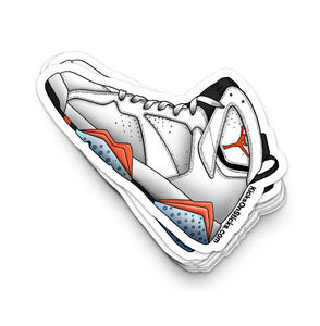 Jordan 7 "White Infrared" Sneaker Sticker