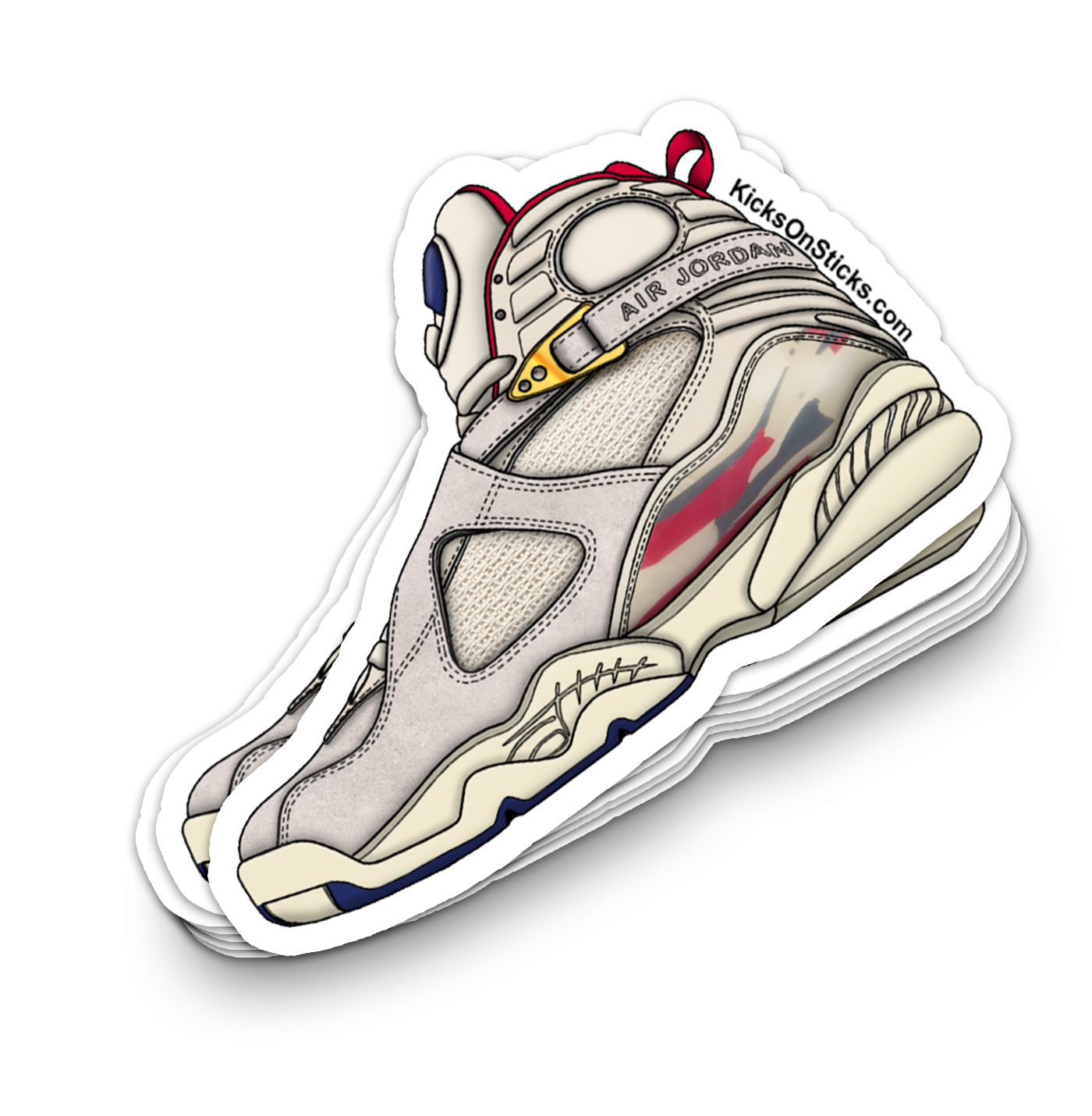 Jordan 8 "Solefly" Sneaker Sticker