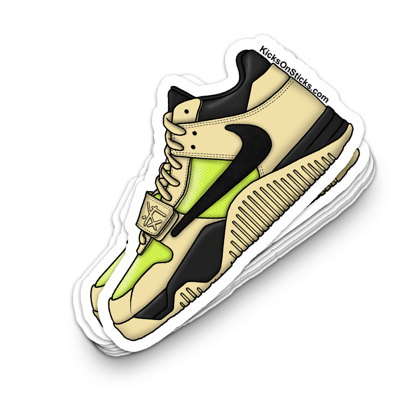 Jumpman Jack "Bright Cactus" Sneaker Sticker