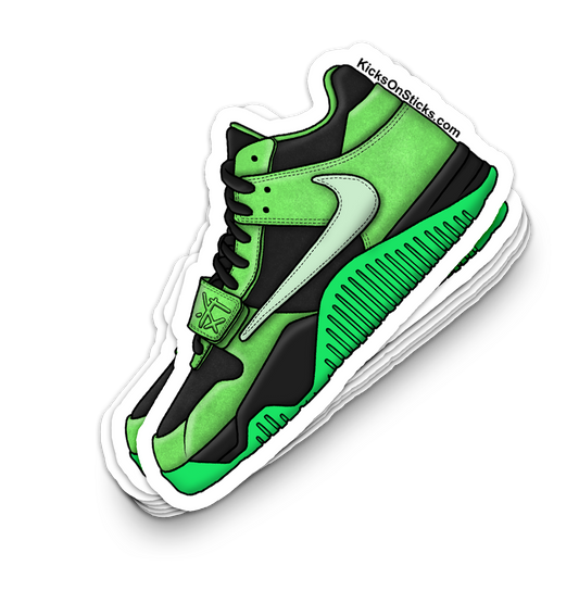 Jumpman Jack "Green Spark" Sneaker Sticker