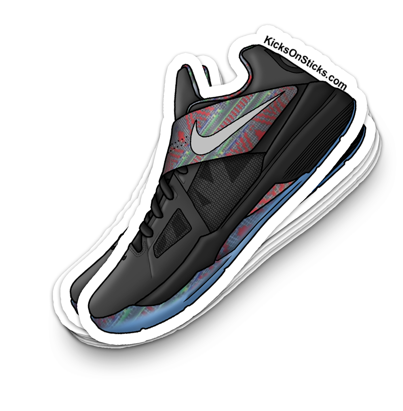 KD 4 "BHM" Sneaker Sticker