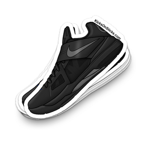 KD 4 "Black Grey" Sneaker Sticker