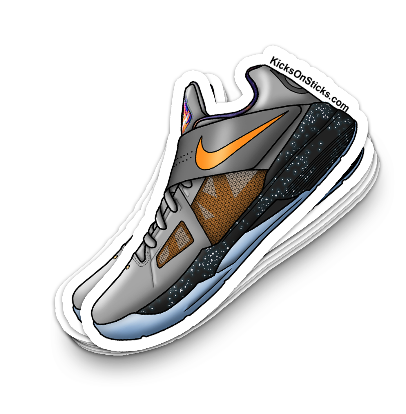 KD 4 "Galaxy" Sneaker Sticker