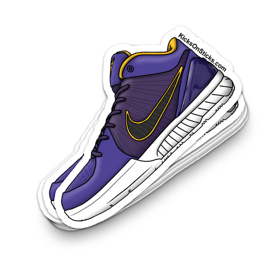 Kobe 4 "UNDFTD Court Purple" Sneaker Sticker
