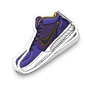 Kobe 4 "UNDFTD Court Purple" Sneaker Sticker