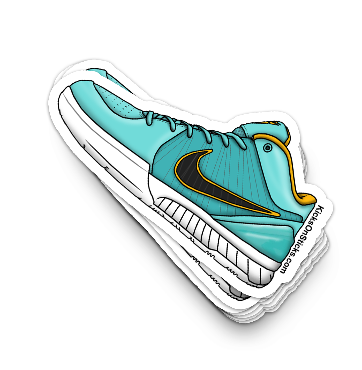 Kobe 4 "UNDFTD Hyper Jade" Sneaker Sticker