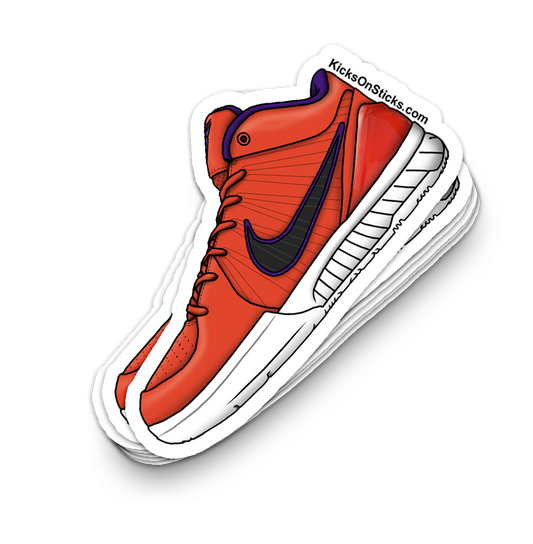 Kobe 4 "UNDFTD Team Orange" Sneaker Sticker