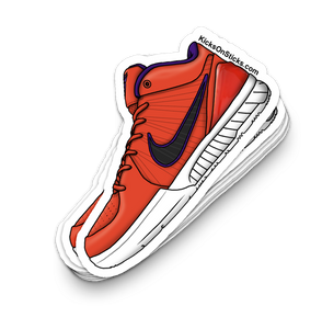 Kobe 4 "UNDFTD Team Orange" Sneaker Sticker