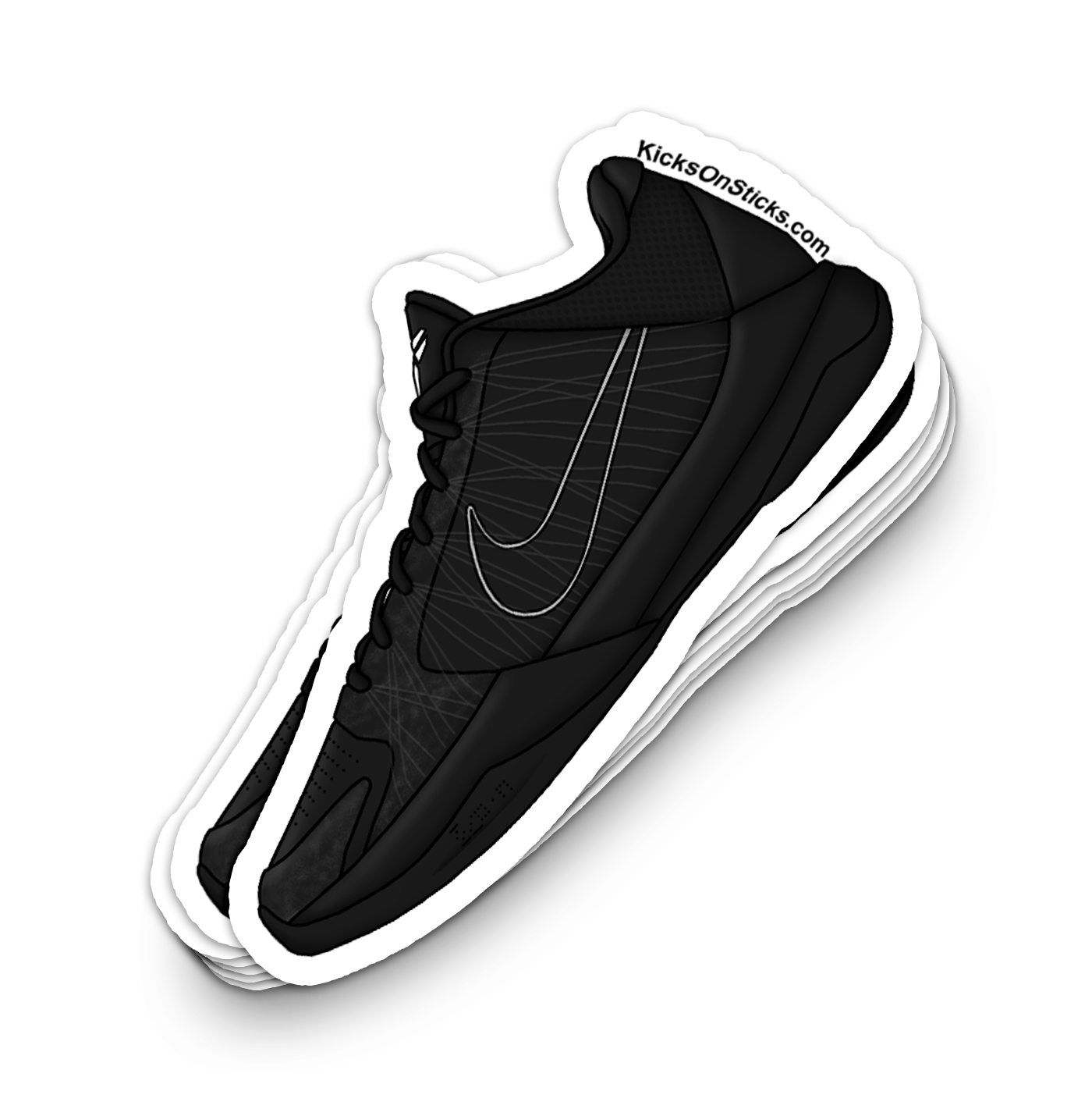 Kobe 5 "Black Out" Sneaker Sticker