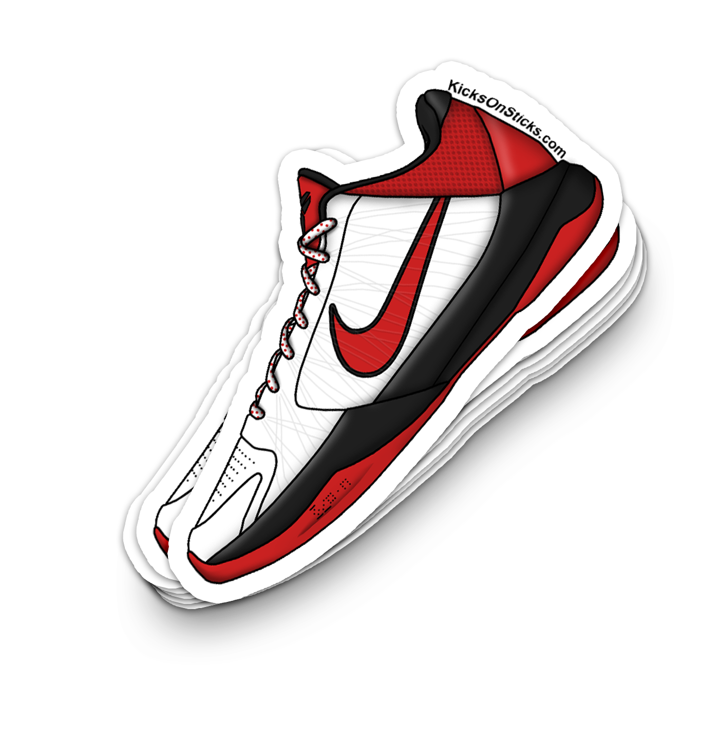 Kobe 5 "Varsity Red" Sneaker Sticker