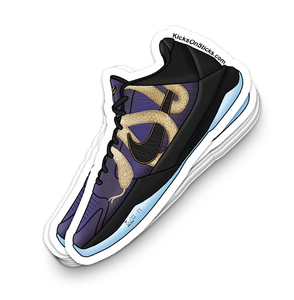 Kobe 5 "Year of the Mamba Eggplant" Sneaker Sticker