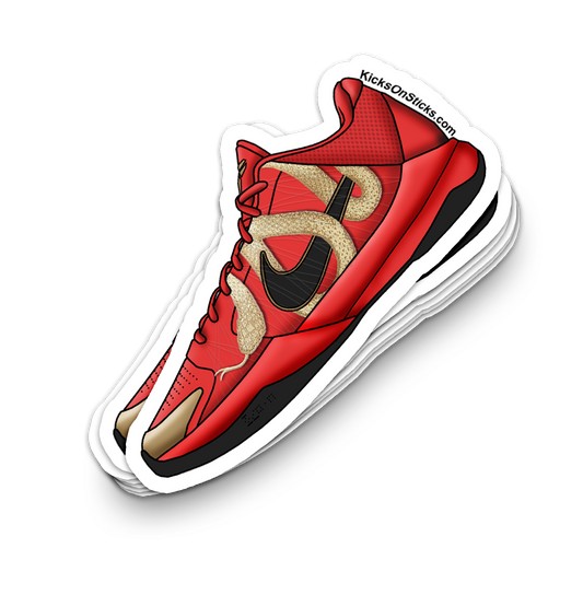 Kobe 5 "Year of the Mamba Red" Sneaker Sticker