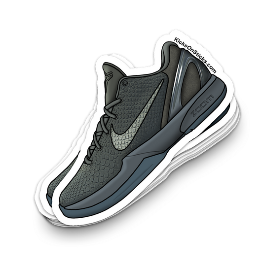 Kobe 6 "Fade to Black" Sneaker Sticker