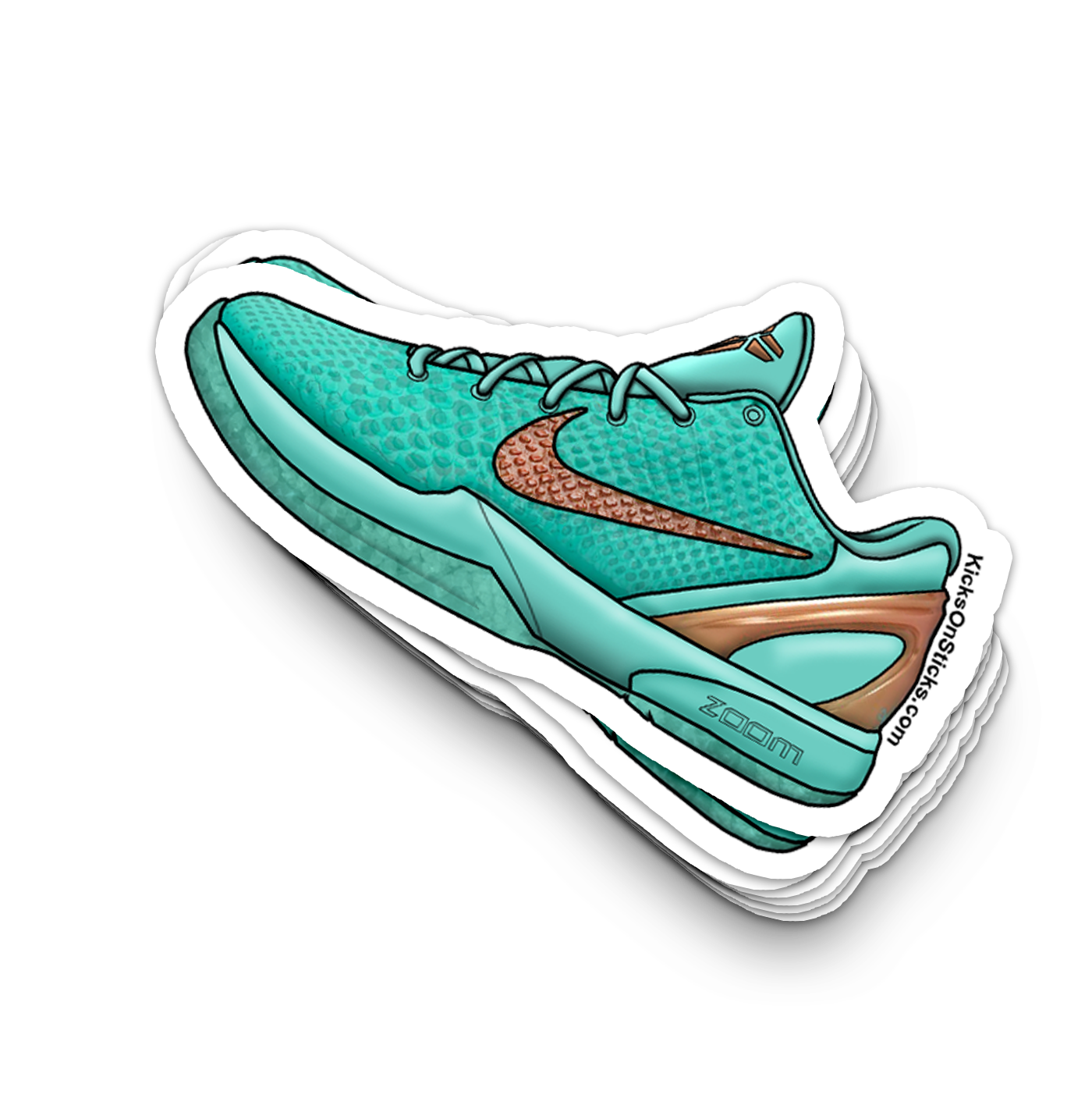 Kobe 6 "Jalen Brunson Statue of Liberty" Sneaker Sticker