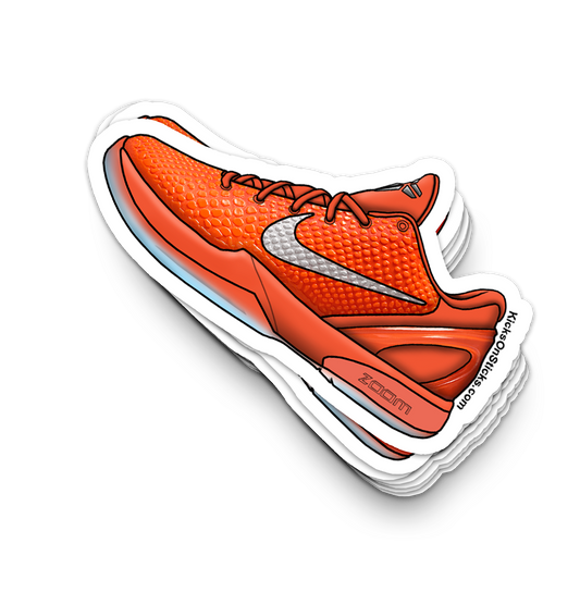 Kobe 6 "Total Orange" Sneaker Sticker