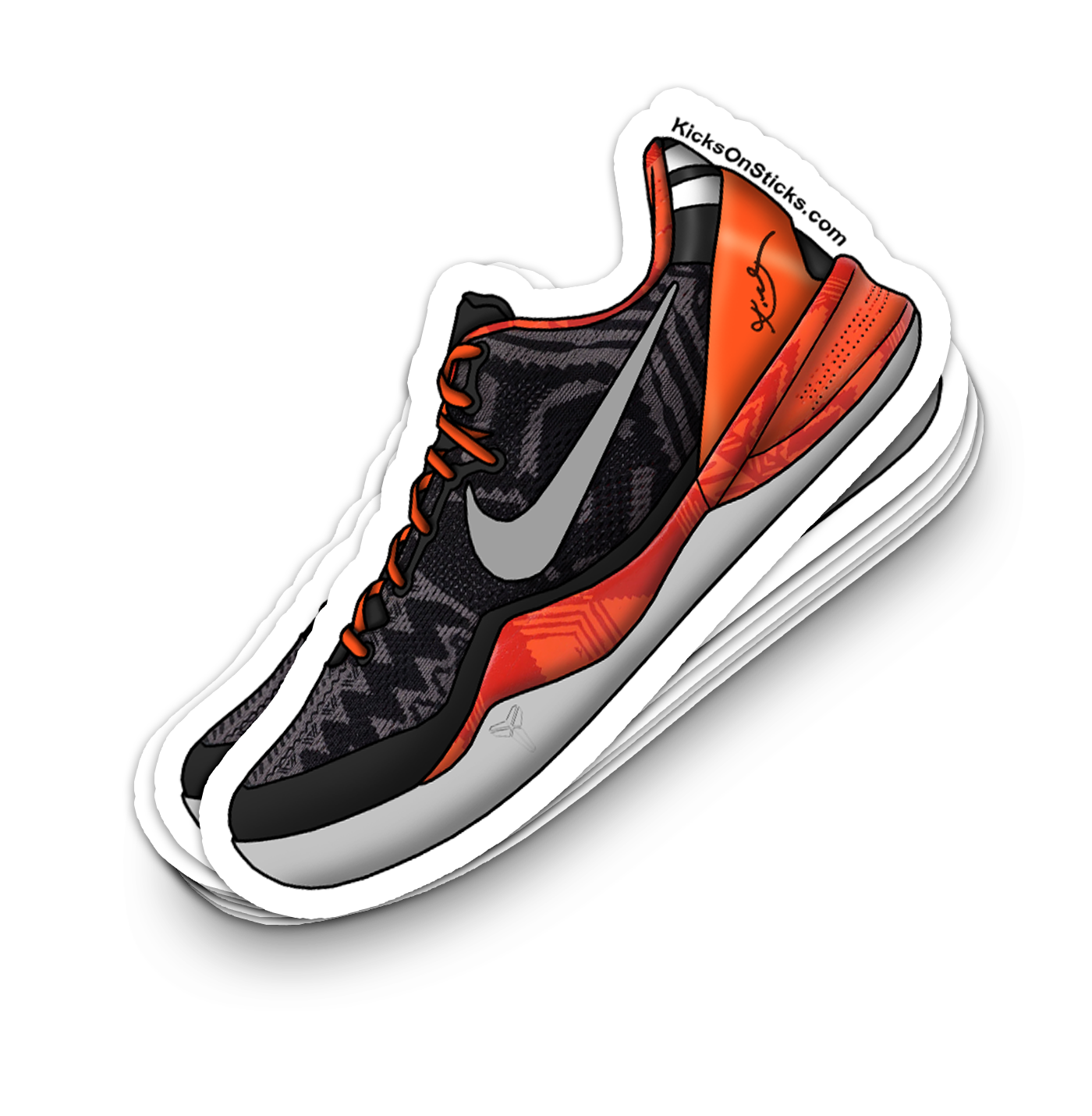 Kobe 8 "BHM" Sneaker Sticker
