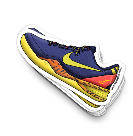 Kobe 8 "Barcelona Tiger" Sneaker Sticker