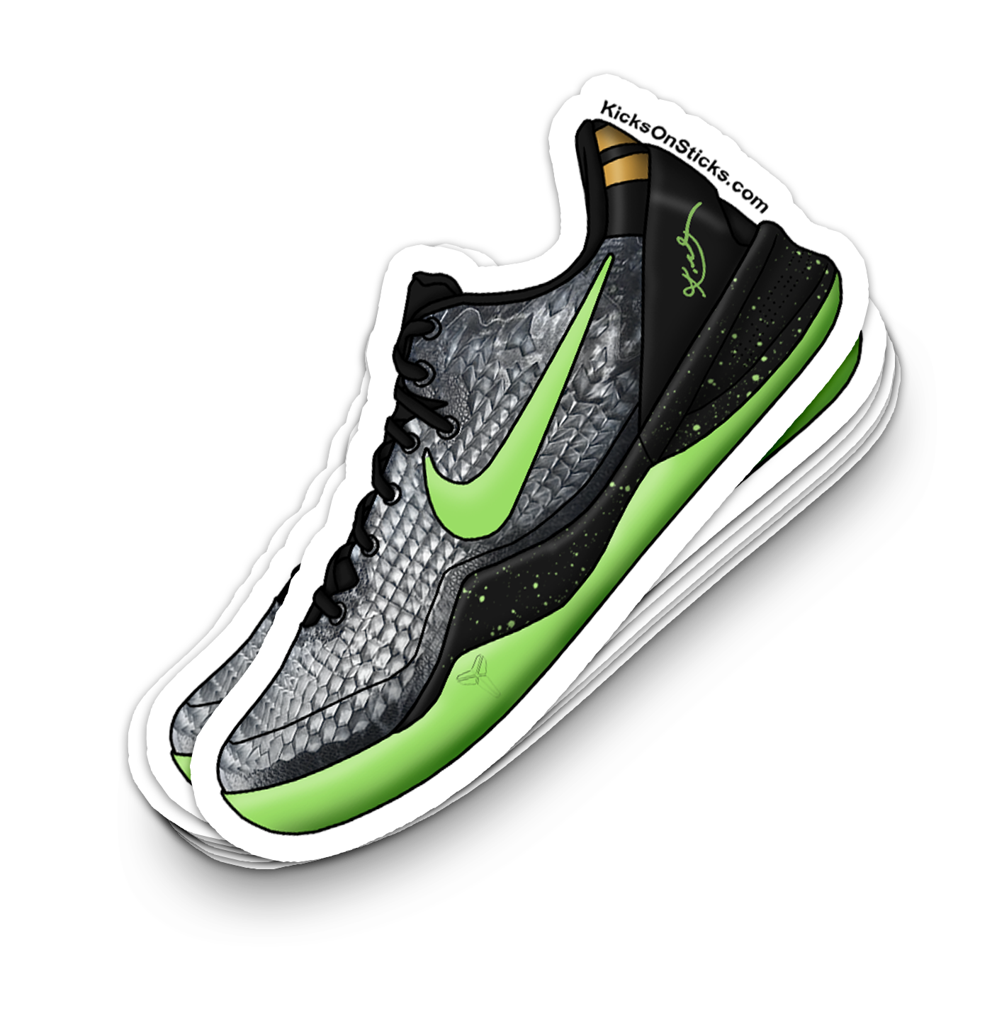 Kobe 8 "Christmas 2013" Sneaker Sticker