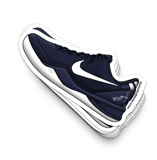 Kobe 8 "College Navy" Sneaker Sticker