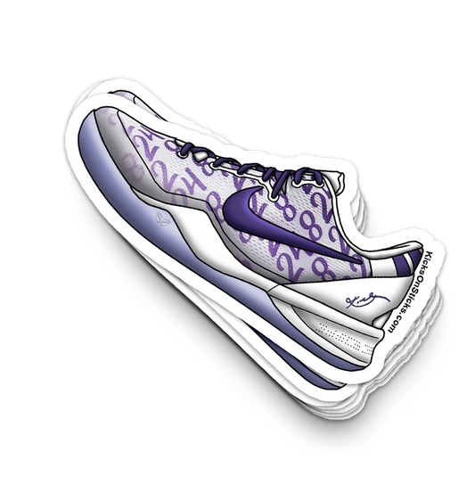 Kobe 8 "Court Purple" Sneaker Sticker