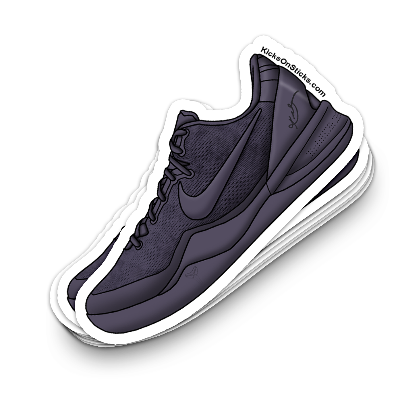 Kobe 8 "Fade to Black" Sneaker Sticker
