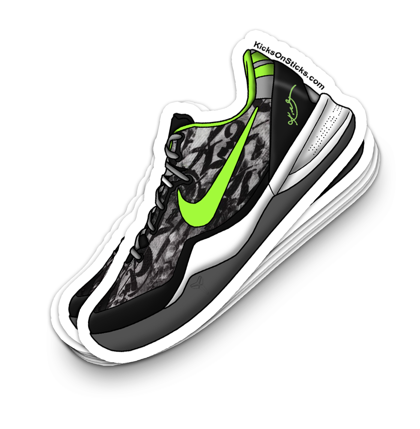 Kobe 8 "Graffiti" Sneaker Sticker