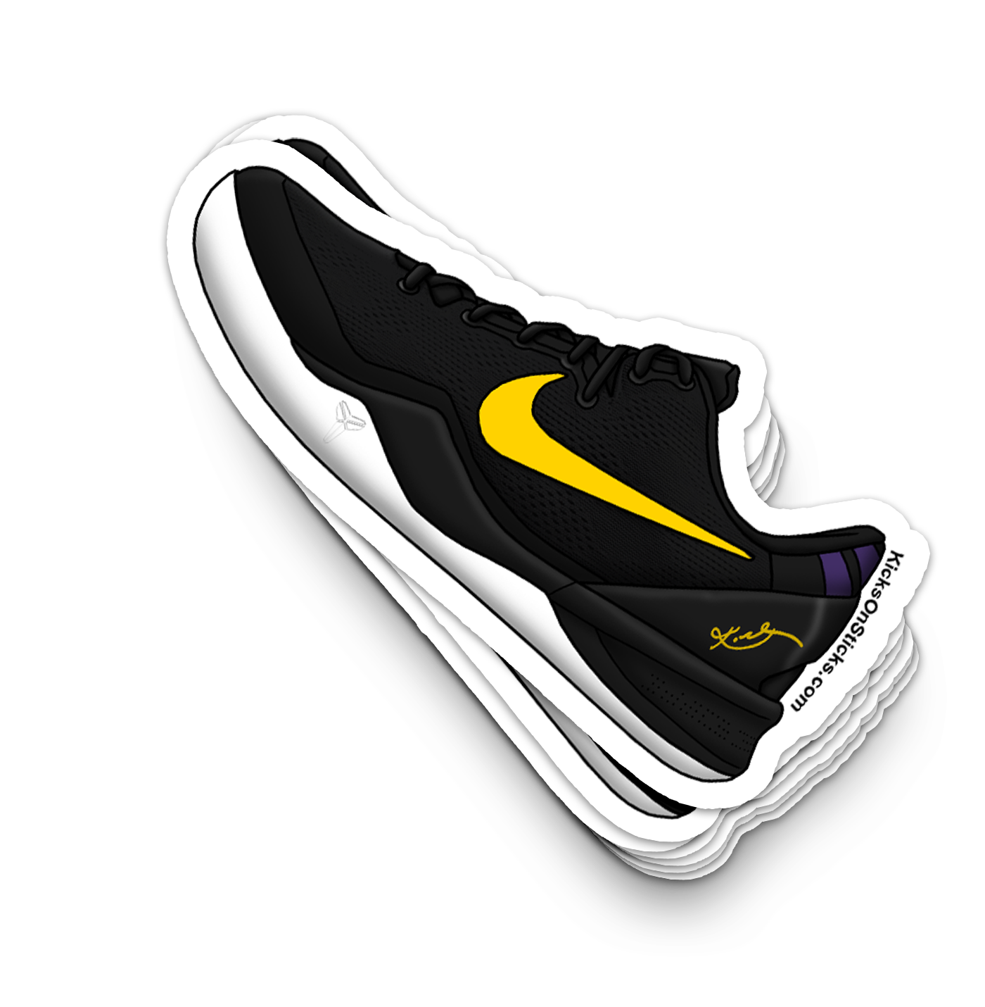 Kobe 8 "Lakers Away" Sneaker Sticker
