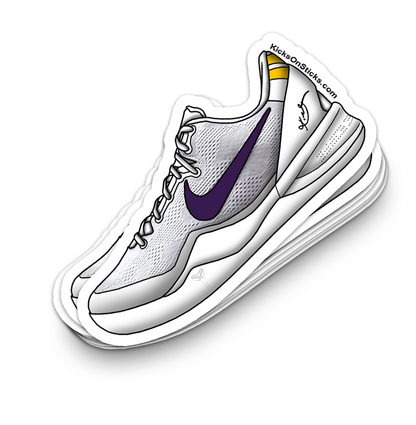 Kobe 8 "Lakers Home" Sneaker Sticker