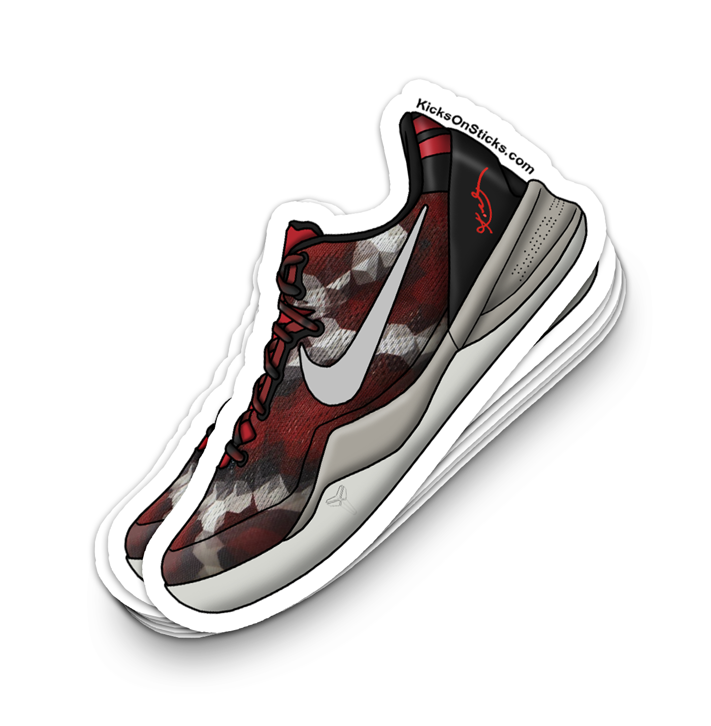 Kobe 8 "Milk Snake" Sneaker Sticker