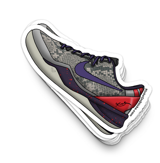 Kobe 8 "Mine Grey" Sneaker Sticker