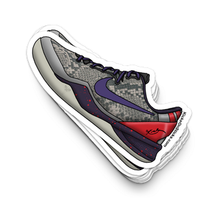 Kobe 8 "Mine Grey" Sneaker Sticker