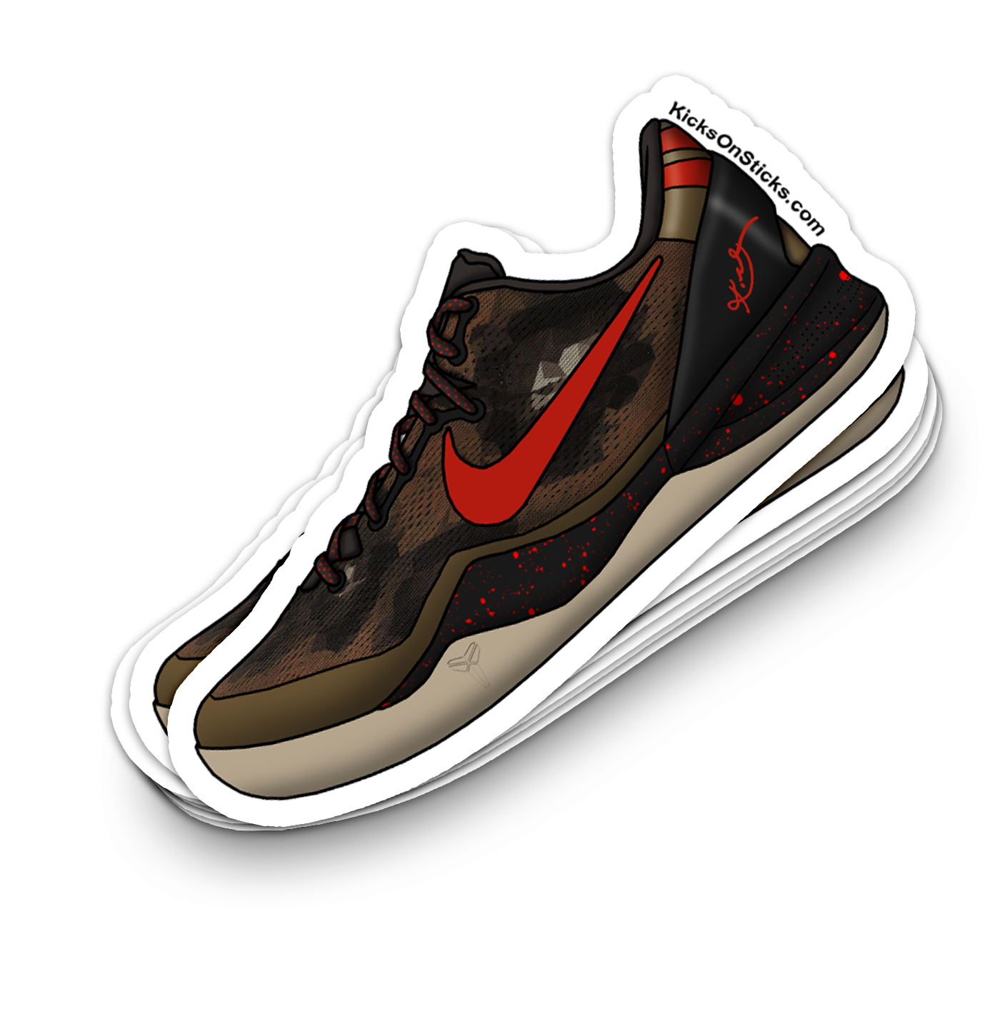 Kobe 8 "Python" Sneaker Sticker