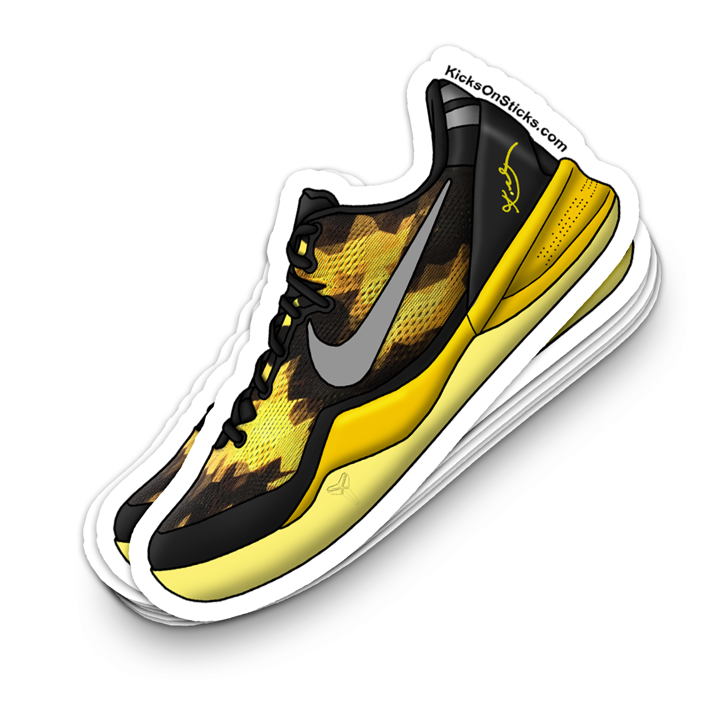 Kobe 8 "Sulfur Electric" Sneaker Sticker