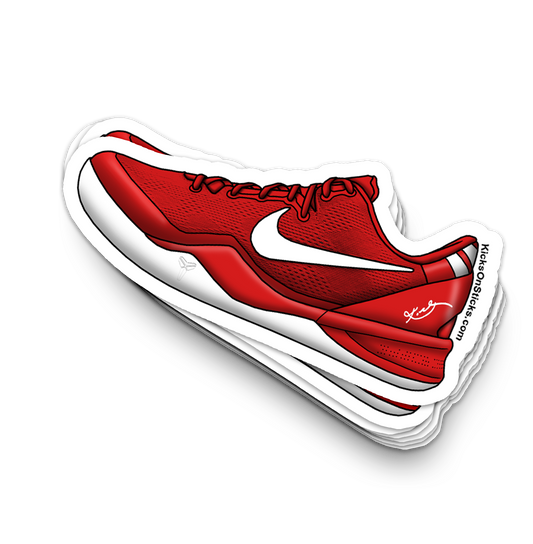 Kobe 8 "University Red" Sneaker Sticker