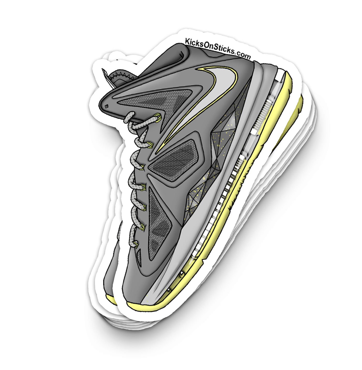 Lebron 10 "Canary" Sneaker Sticker