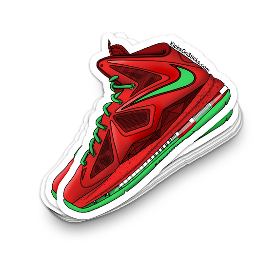 Lebron 10 "Christmas" Sneaker Sticker