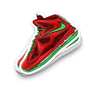 Lebron 10 "Christmas" Sneaker Sticker