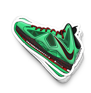 Lebron 10 "Jade" Sneaker Sticker