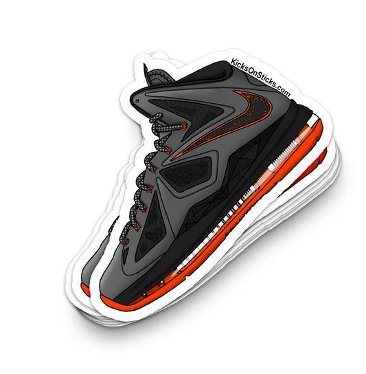 Lebron 10 "Lava" Sneaker Sticker