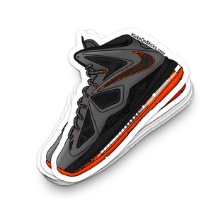 Lebron 10 "Lava" Sneaker Sticker