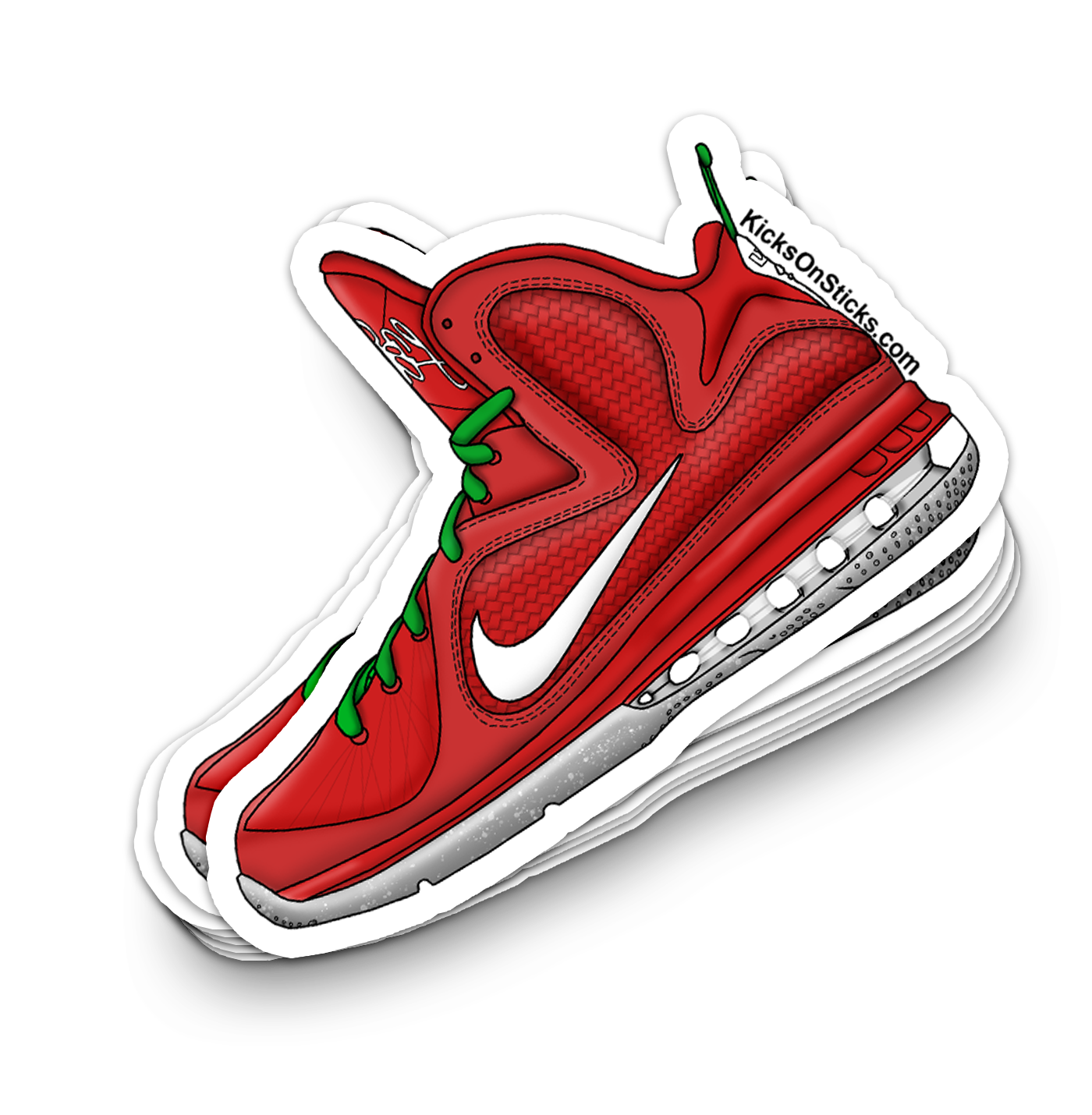 Lebron 9 "Christmas" Sneaker Sticker