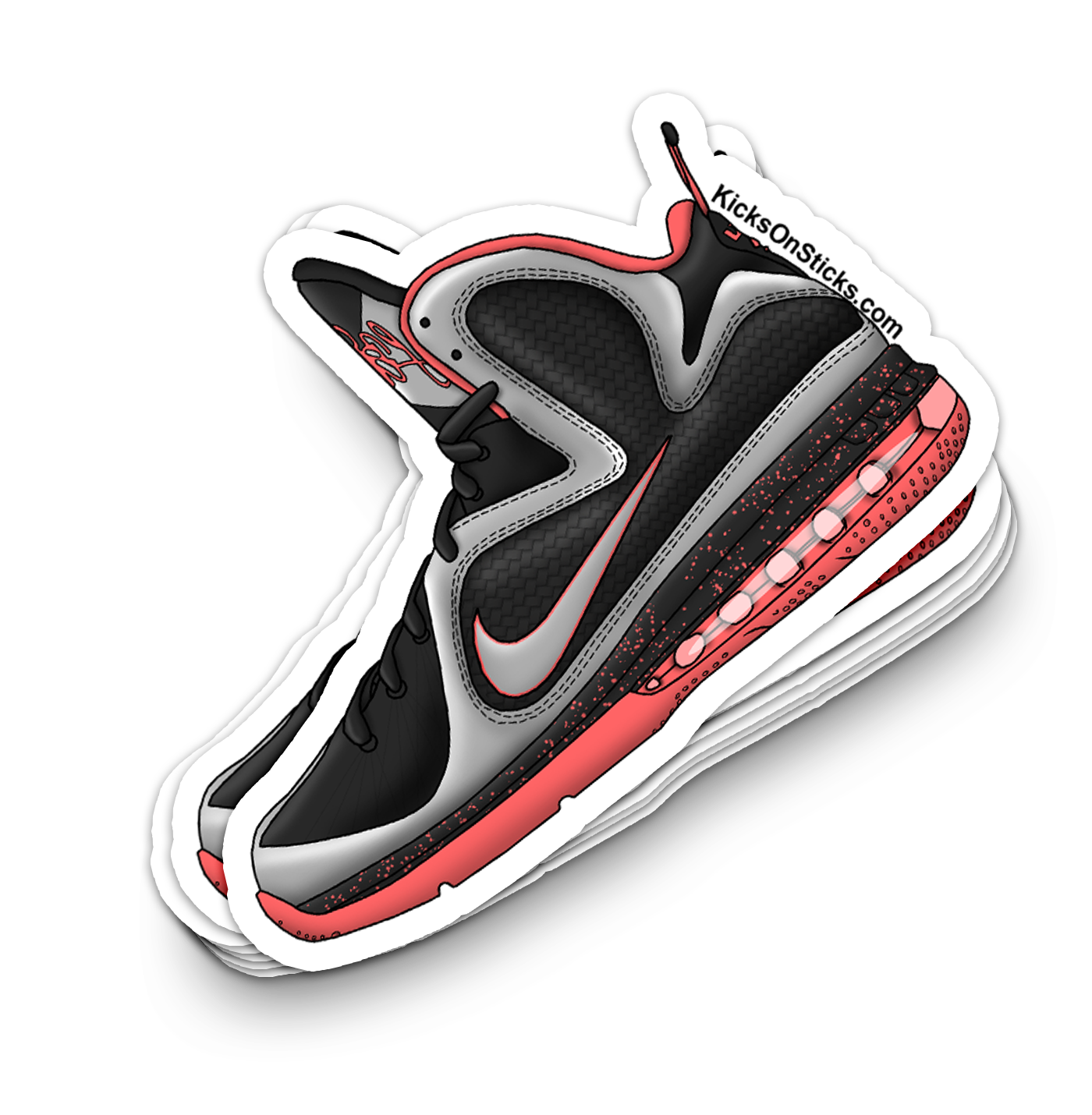 Lebron 9 "Mango" Sneaker Sticker